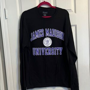 Champion Black Long Sleeve James Madison University Tee